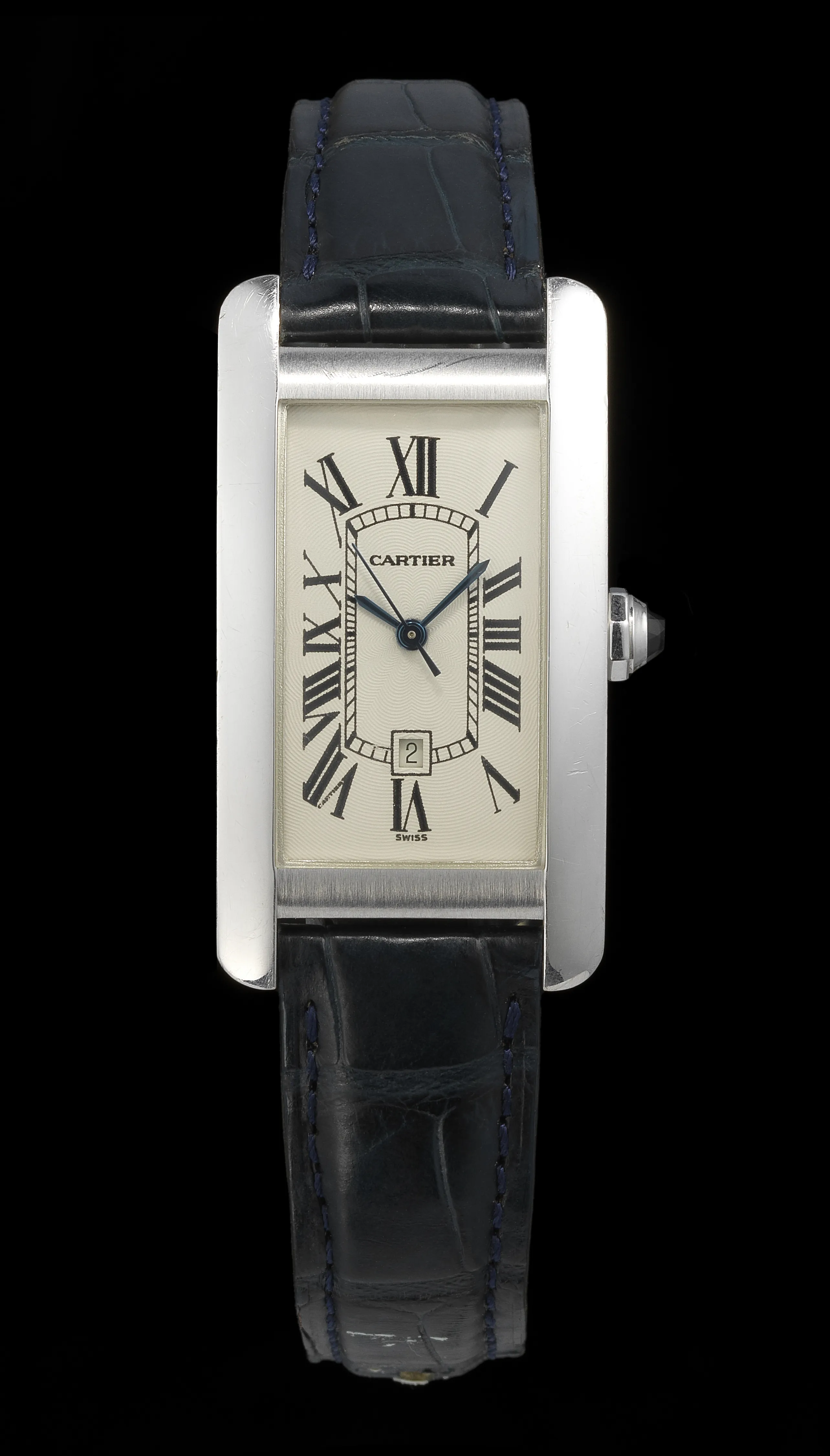 Cartier Tank Américaine 41mm White gold Gray