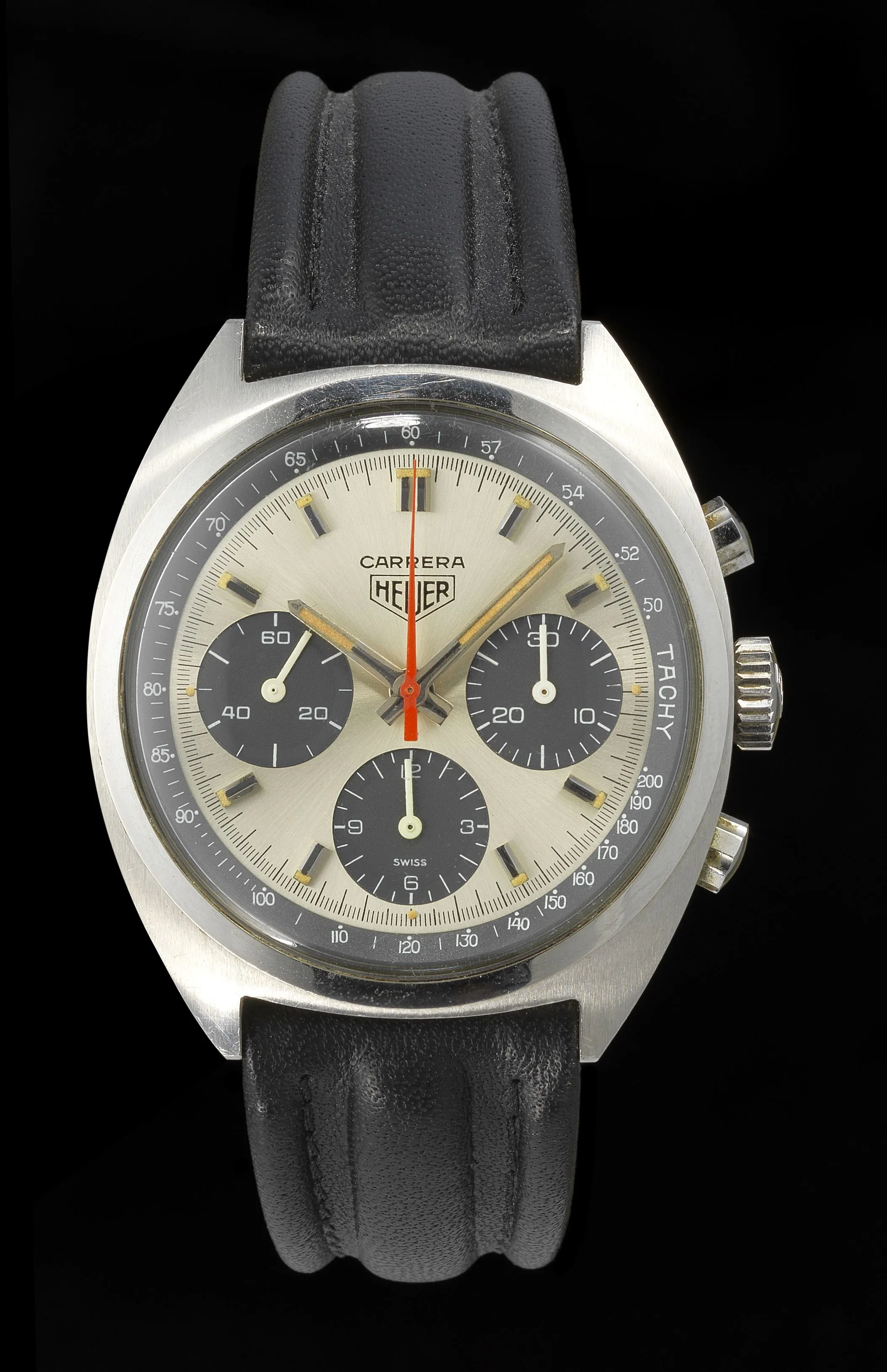 Heuer Carrera 38mm Steel Silver