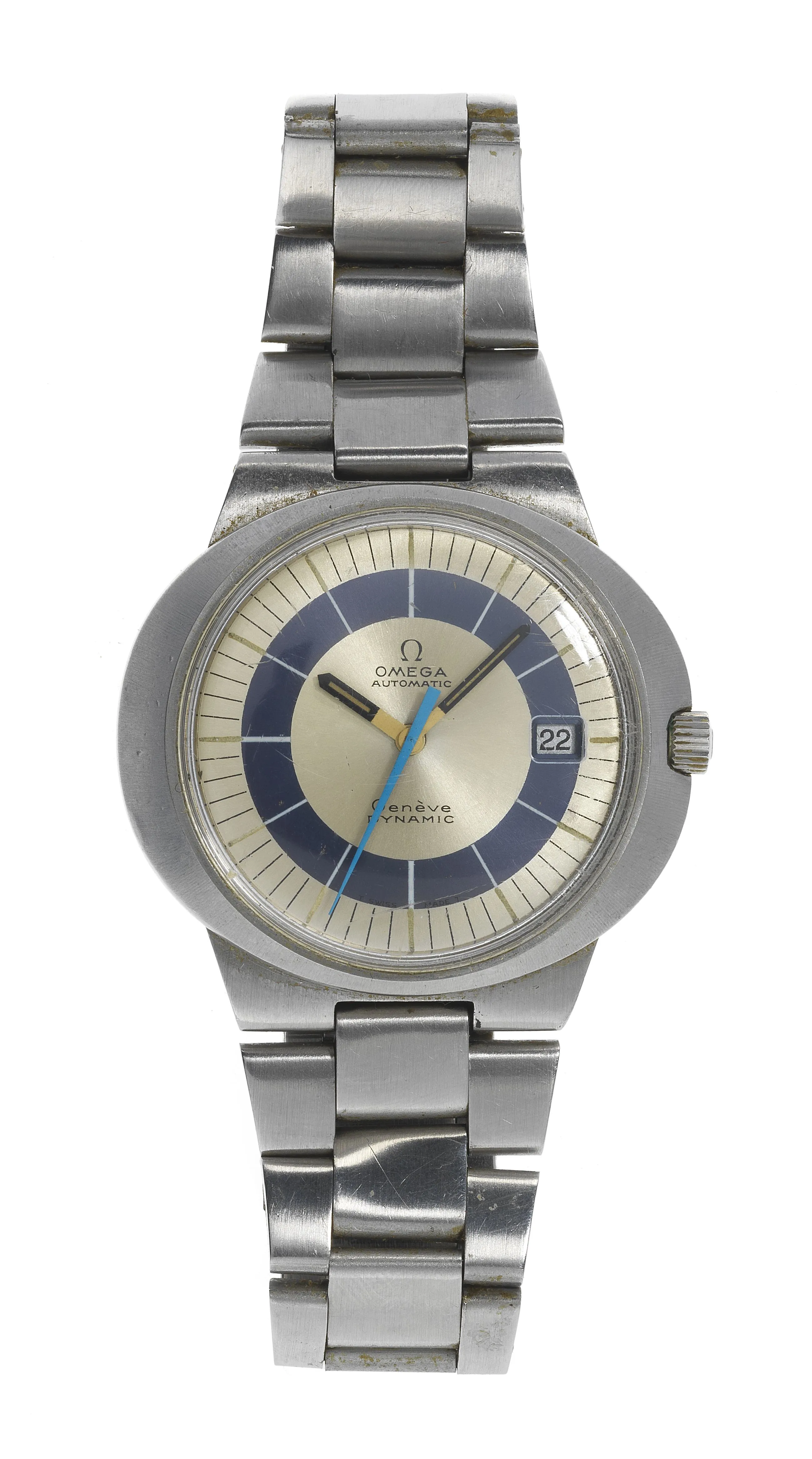 Omega Dynamic 36mm Stainless steel Blue and Gray