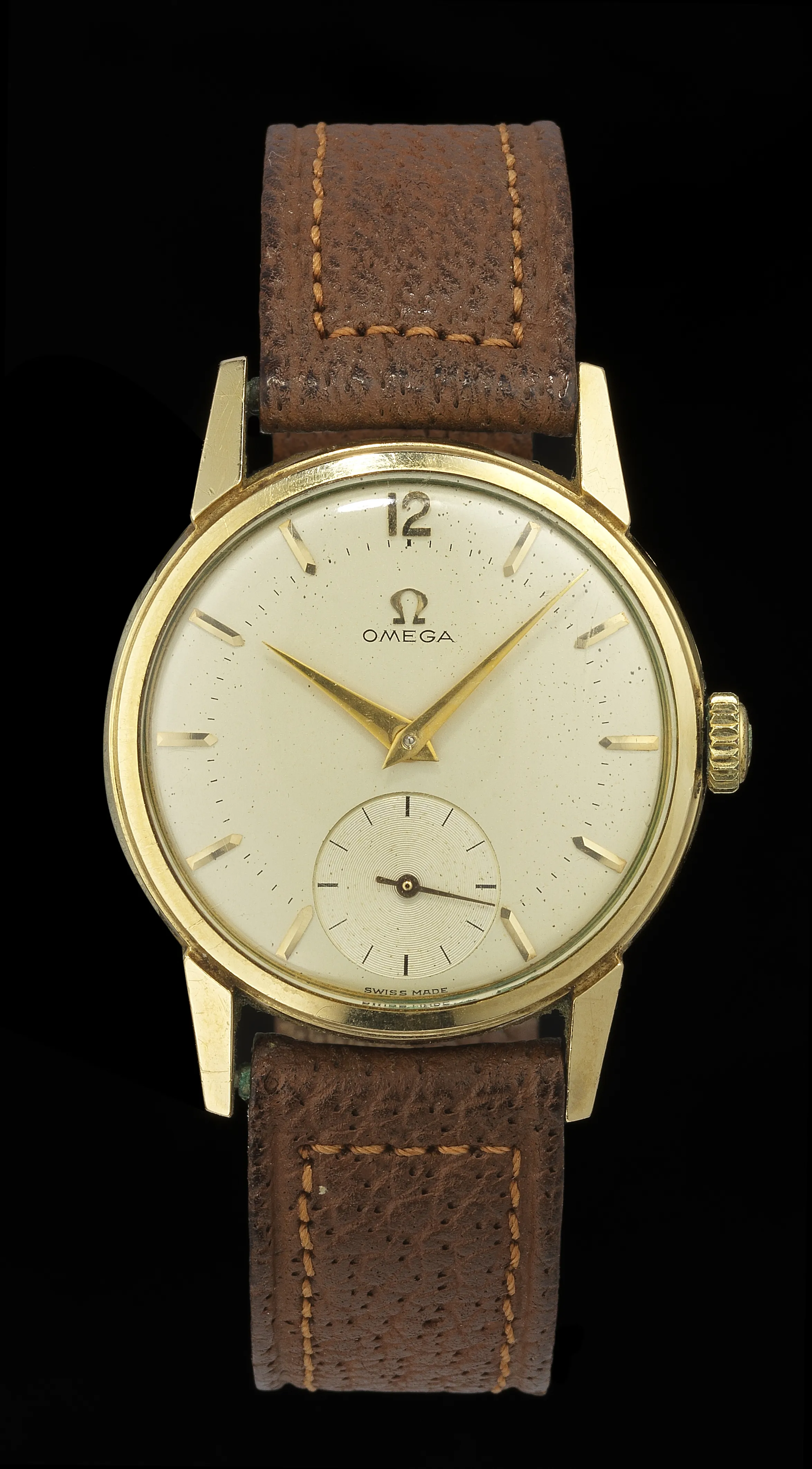 Omega 32mm Gold-plated Gray