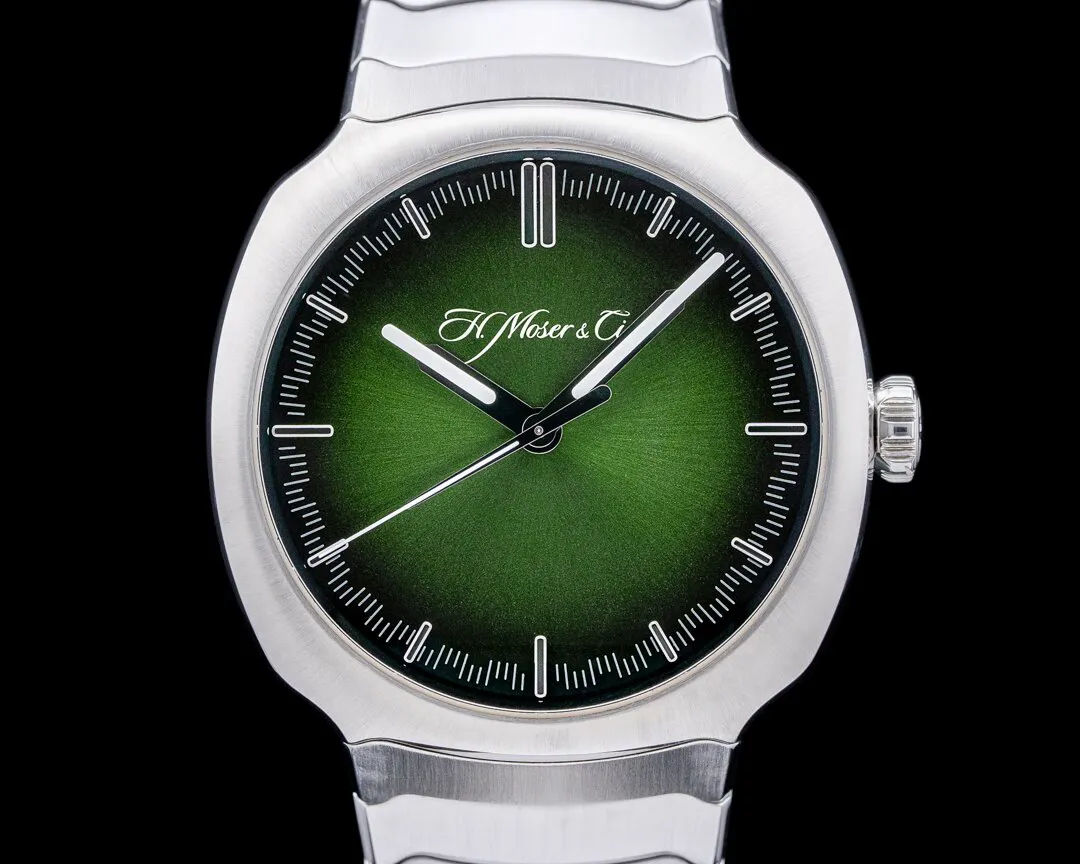 H. Moser & Cie. Streamliner 6200-1200 40mm Stainless steel Green