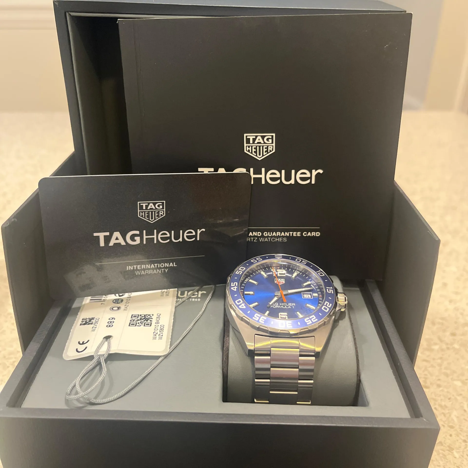 TAG Heuer Formula 1 Quartz WAZ1010.BA0842 43mm Stainless steel Blue 7