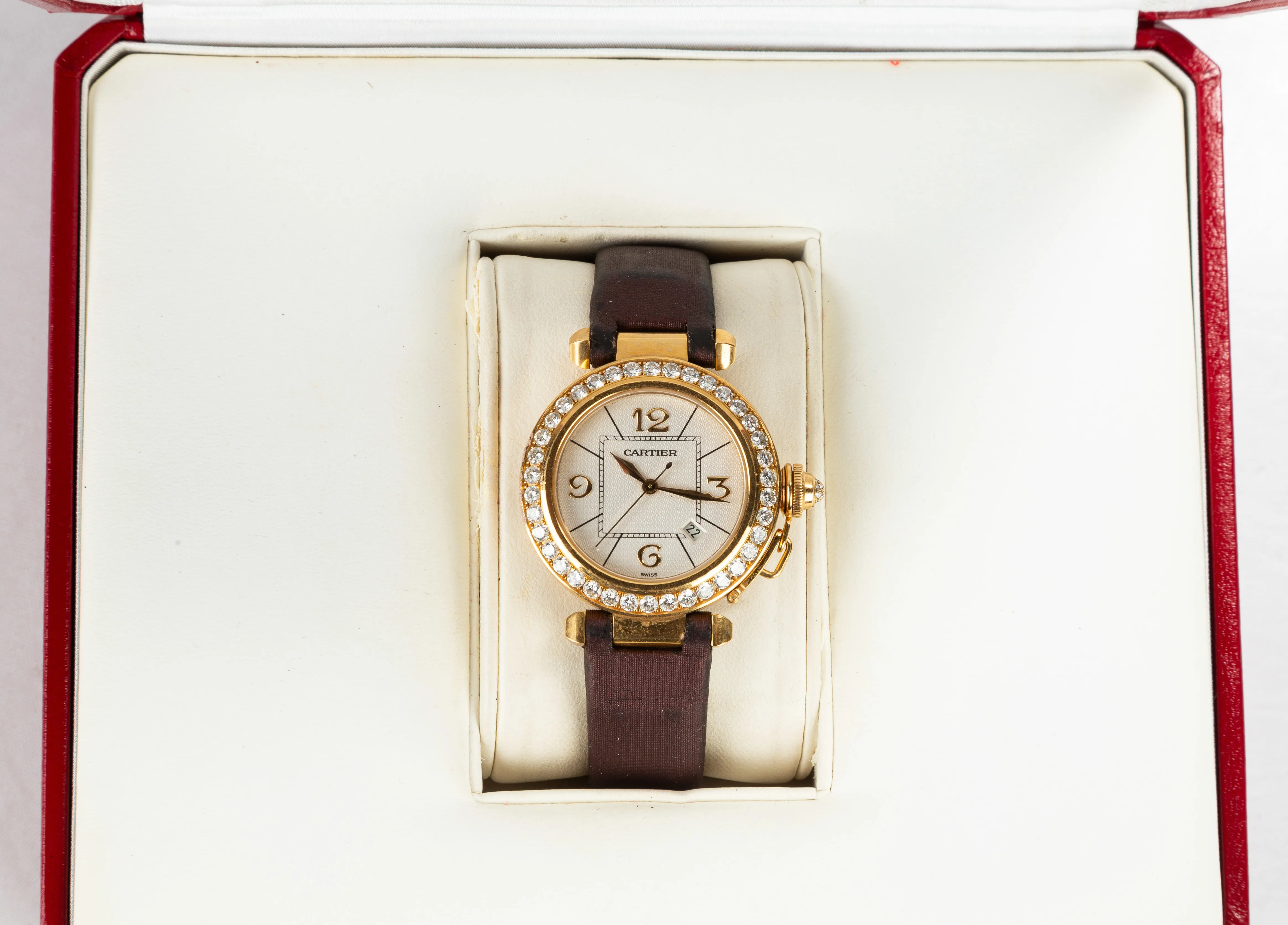 Cartier Pasha 2397 32mm 18k Gold and Diamond 6