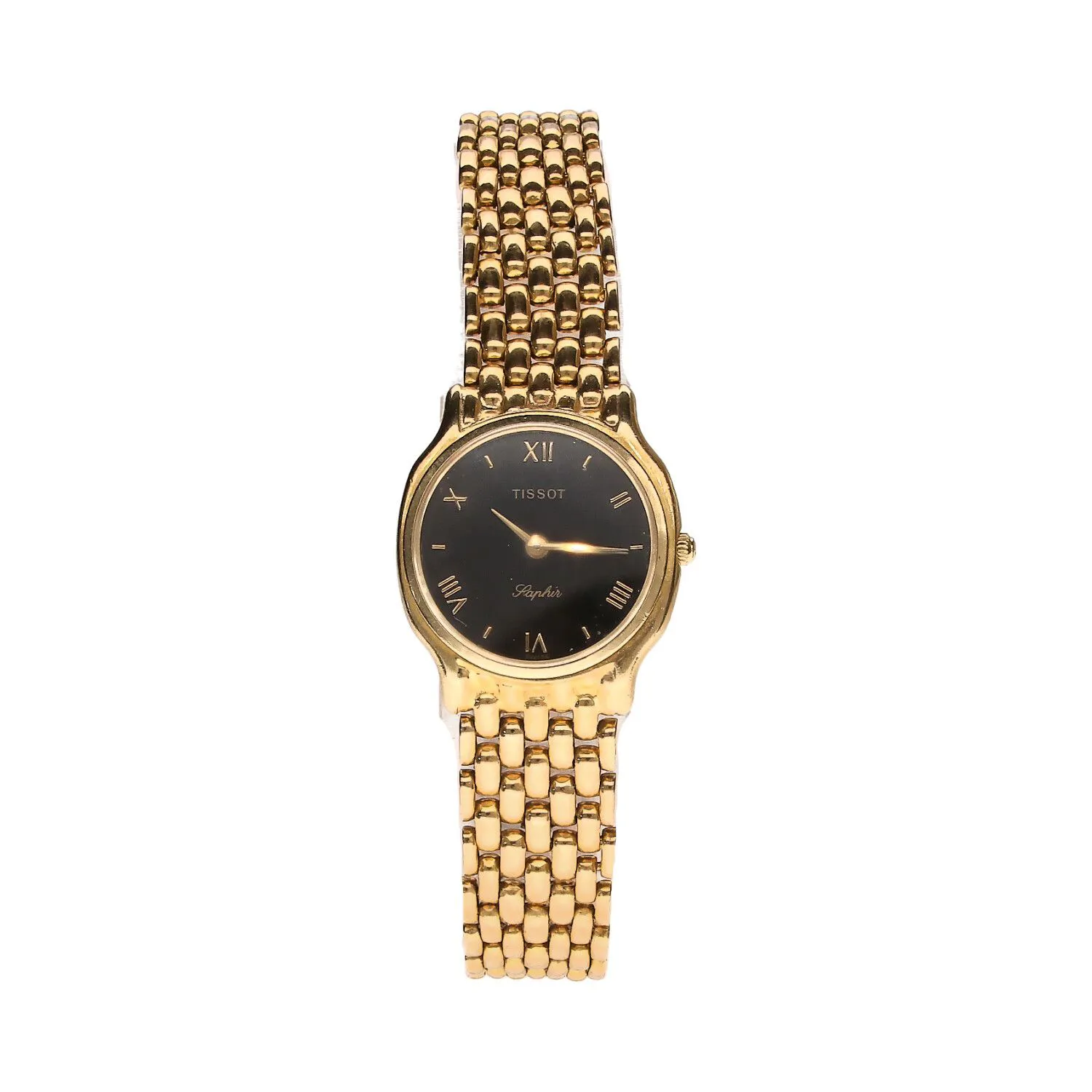 Tissot 23mm 9ct Gold Black