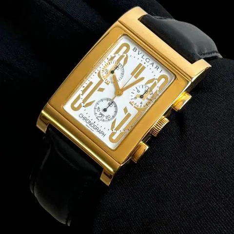 Bulgari Rettangolo RTC49G Yellow gold White