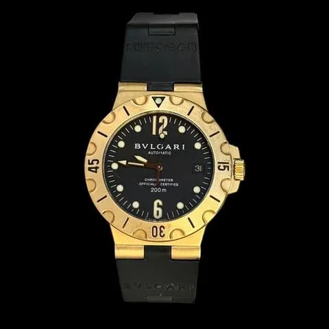 Bulgari Diagono SD 38 G 38mm Yellow gold Black