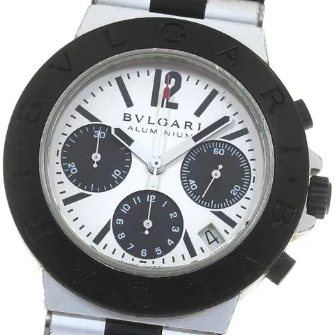 Bulgari Diagono AC 38 TA 38mm Aluminium Silver