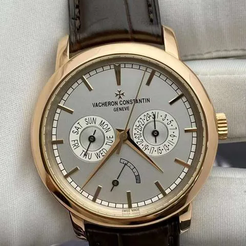 Vacheron Constantin Traditionnelle 85290/000R-9969 39.5mm Rose gold Silver 1