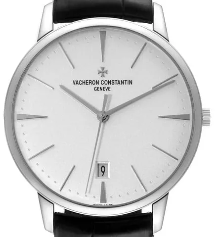 Vacheron Constantin Patrimony 85180/000G-9230 40mm White gold Silver