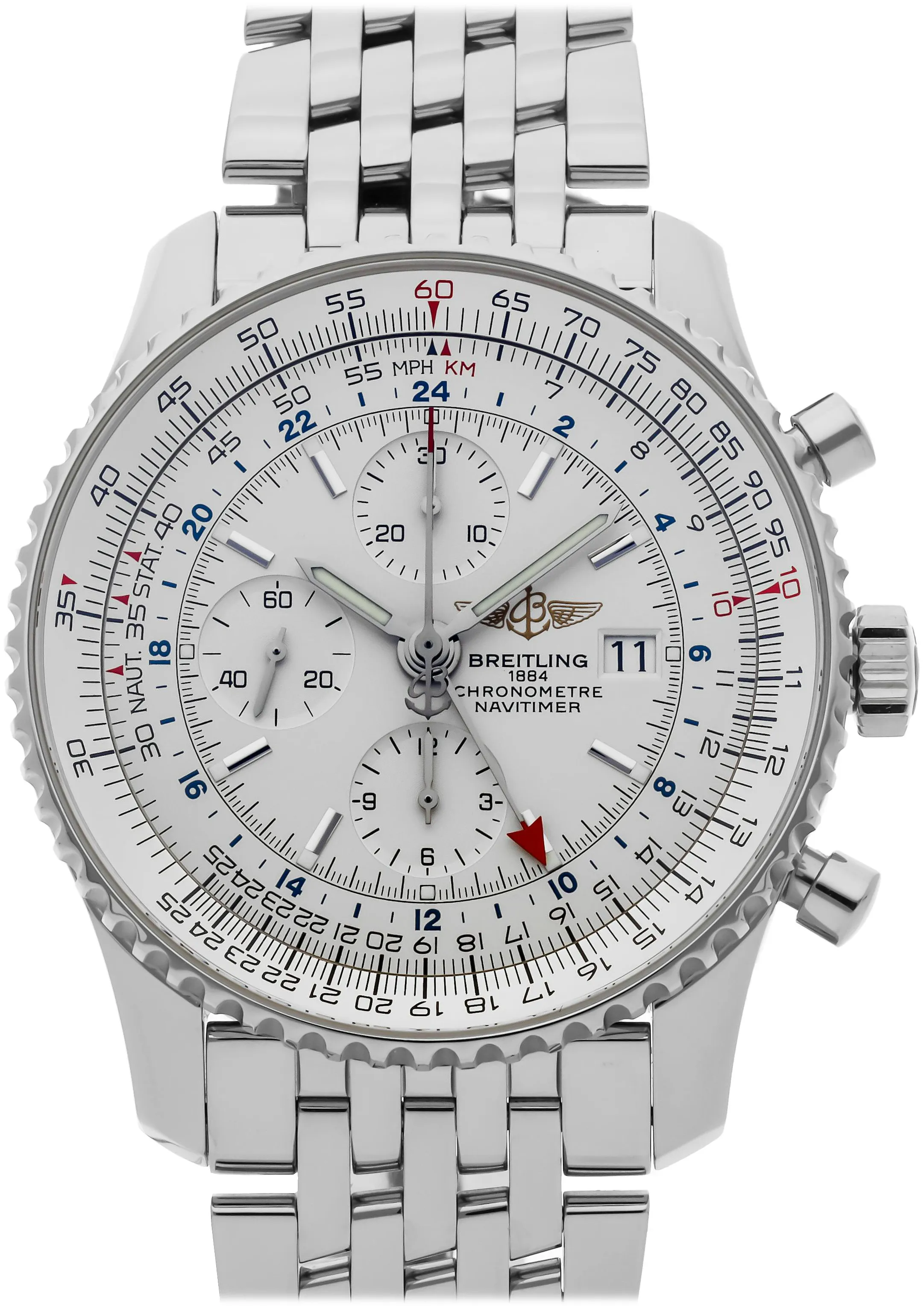 Breitling Navitimer A2432212/G571 46mm Stainless steel Silver