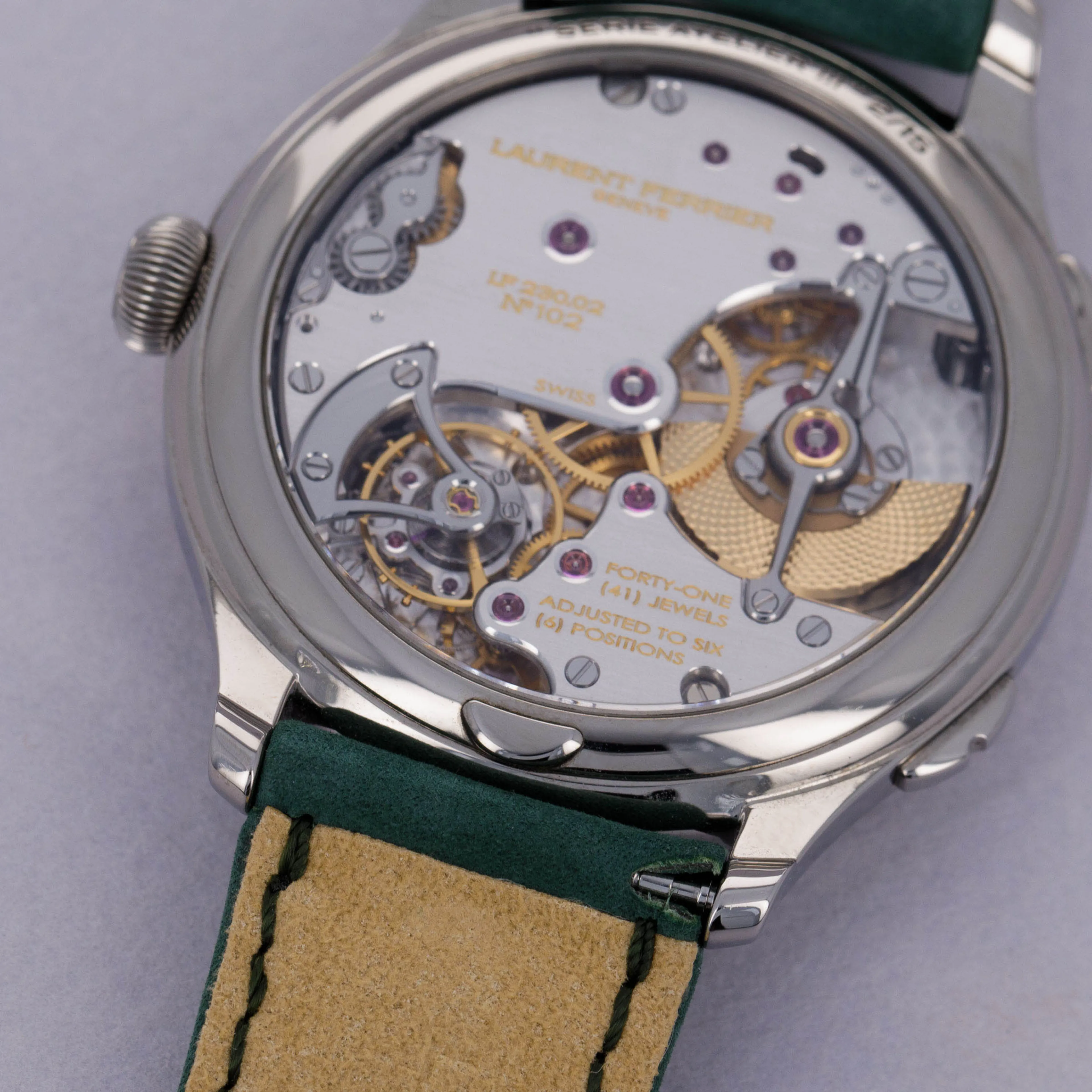 Laurent Ferrier Classic LCF007.T1.V8G 41mm Titanium Green 4