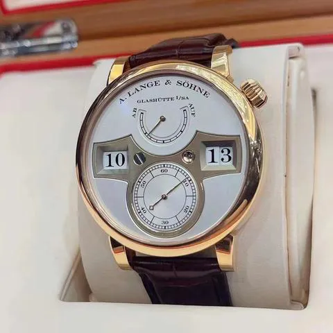 A. Lange & Söhne Zeitwerk 140.032 42mm Rose gold Silver 3