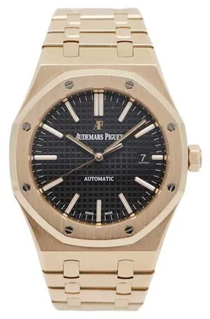 Audemars Piguet Royal Oak 15400OR.OO.1220OR.01 41mm Rose gold Black