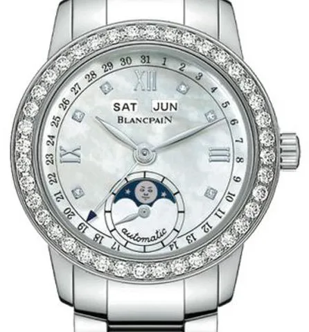 Blancpain Léman Moonphase 2360-4691A-71A 29.2mm Stainless steel White Mother of Pearl