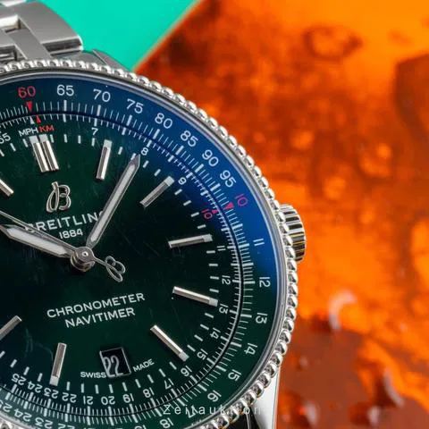 Breitling Navitimer A17326361L1A1 41mm Stainless steel Green 10