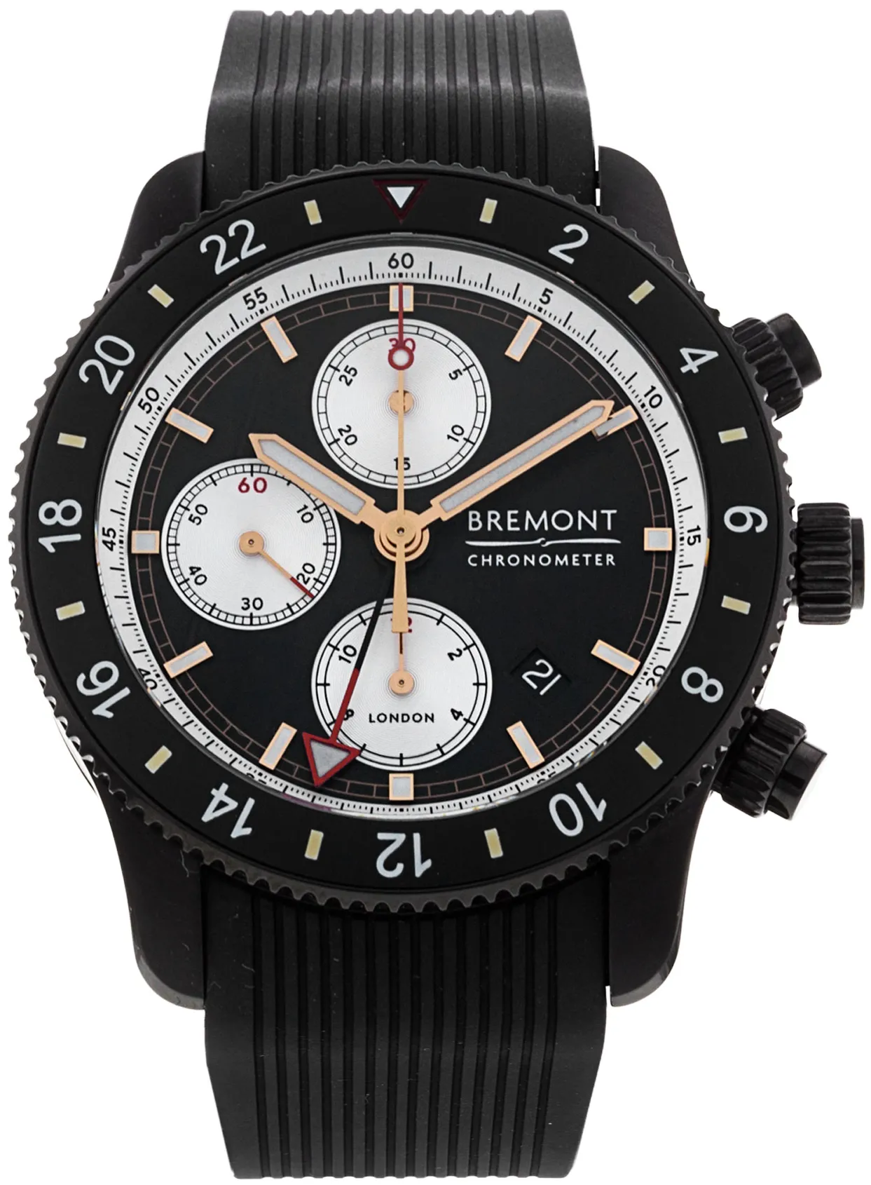 Bremont Supermarine SUPERMARINE CHRONO JET 43mm Stainless steel Black