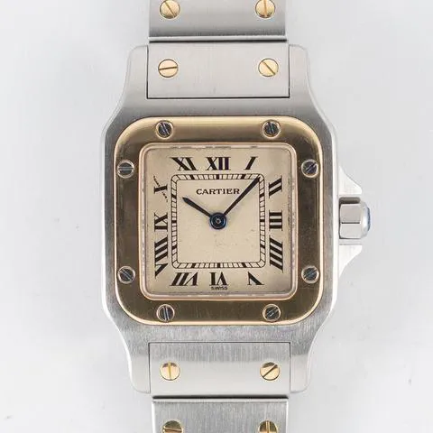 Cartier Santos Galbée 1567 24mm Yellow gold and Stainless steel