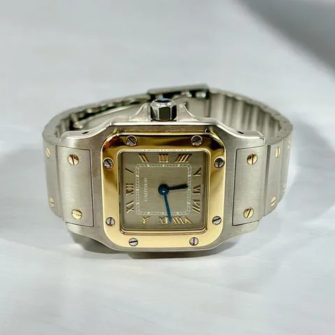 Cartier Santos Galbée 1567 24mm Yellow gold and Stainless steel Gray 1