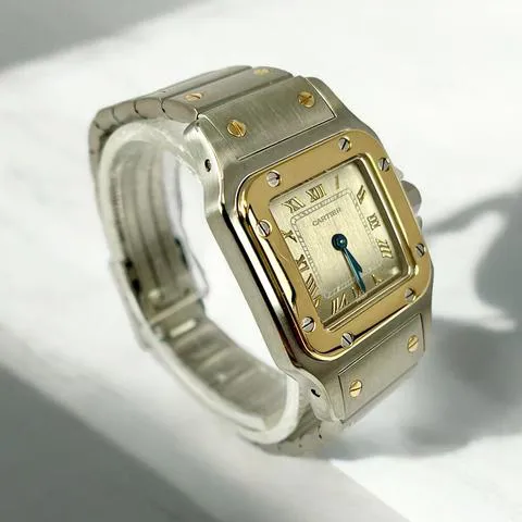 Cartier Santos Galbée 1567 24mm Yellow gold and Stainless steel Gray 2