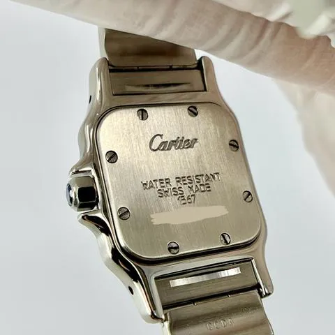 Cartier Santos Galbée 1567 24mm Yellow gold and Stainless steel Gray 14