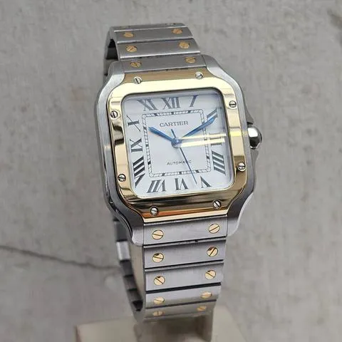 Cartier Santos W2SA0016 35mm Yellow gold and Stainless steel Silver 1