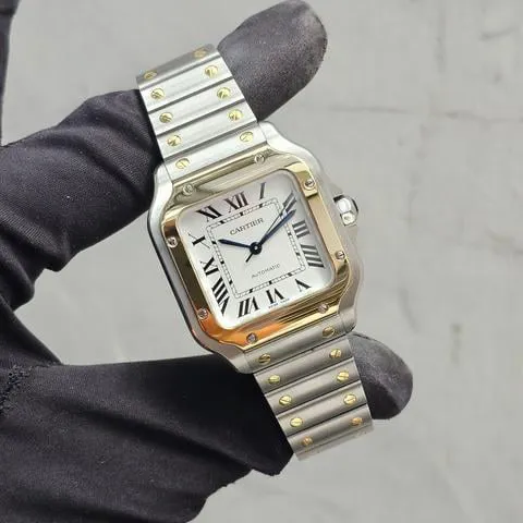 Cartier Santos W2SA0016 35mm Yellow gold and Stainless steel Silver 8