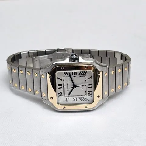 Cartier Santos W2SA0016 35mm Yellow gold and Stainless steel Silver 9