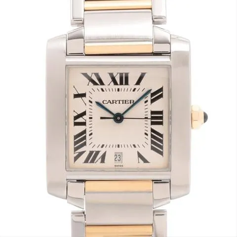 Cartier Tank Française W51005Q4 24mm Yellow gold and Stainless steel Silver