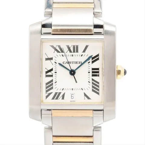 Cartier Tank Française W51005Q4 25mm Yellow gold and Stainless steel Silver