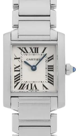 Cartier Tank Française W51008Q3 25mm Stainless steel Ivory