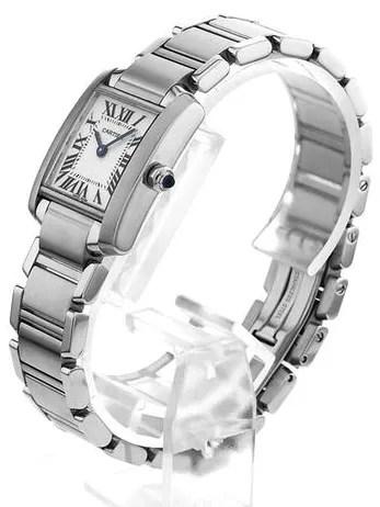 Cartier Tank Française W51008Q3 25mm Stainless steel Ivory 1