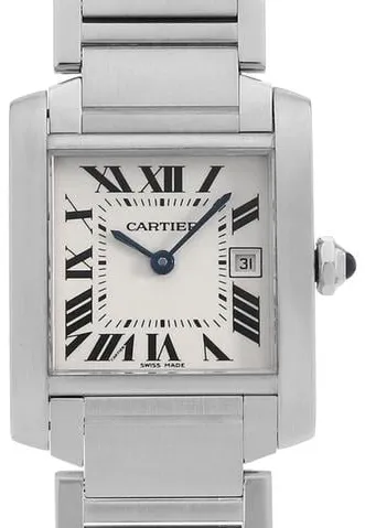 Cartier Tank Française W51011Q3 30.5mm Stainless steel White