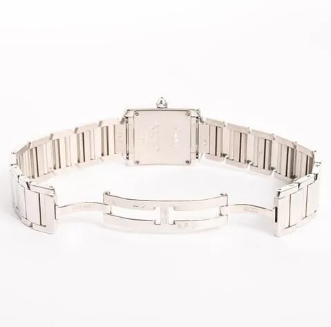 Cartier Tank Française WE1002S3 25.4mm White gold Silver 4