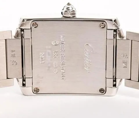 Cartier Tank Française WE1002S3 25.4mm White gold Silver 5