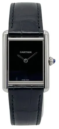 Cartier Tank WSTA0072 33.5mm Stainless steel Black