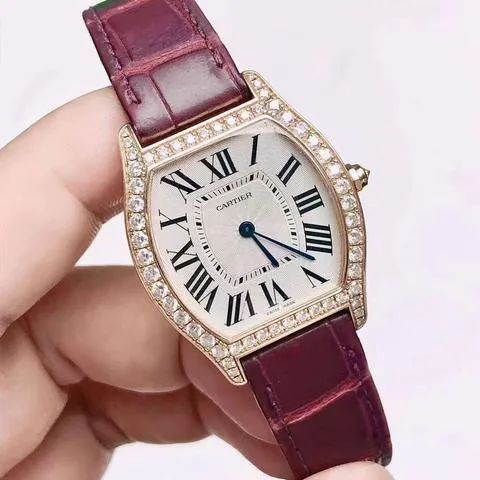 Cartier Tortue 39mm Rose gold Silver 1