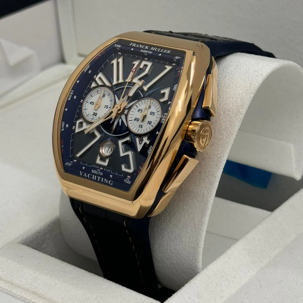 Franck Muller Vanguard V 45 CC DT 5N BL Yachting 44mm Rose gold Blue 1