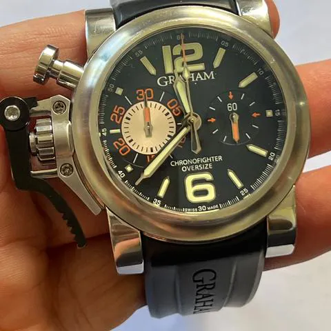 Graham Chronofighter Oversize 20VAS Stainless steel Black