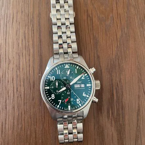 IWC Pilot IW388104 41mm Stainless steel Green 3