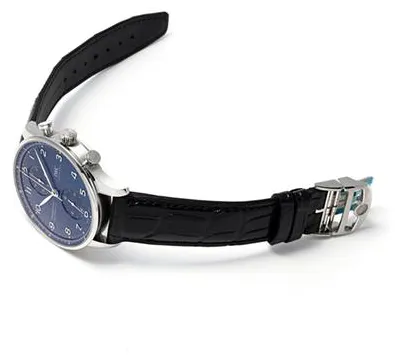 IWC Portuguese Chronograph IW371606 41mm Stainless steel Blue 2