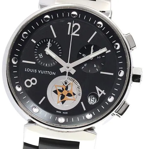 Louis Vuitton Q8D11 39mm Stainless steel Black