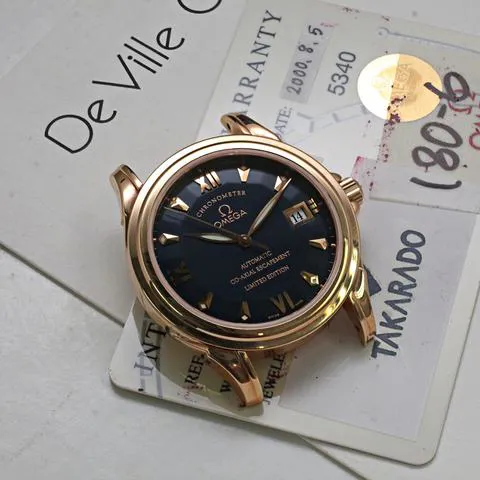 Omega De Ville Co-Axial 59318123 37.5mm Rose gold Blue 3