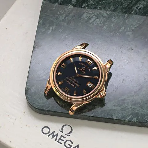 Omega De Ville Co-Axial 59318123 37.5mm Rose gold Blue 4