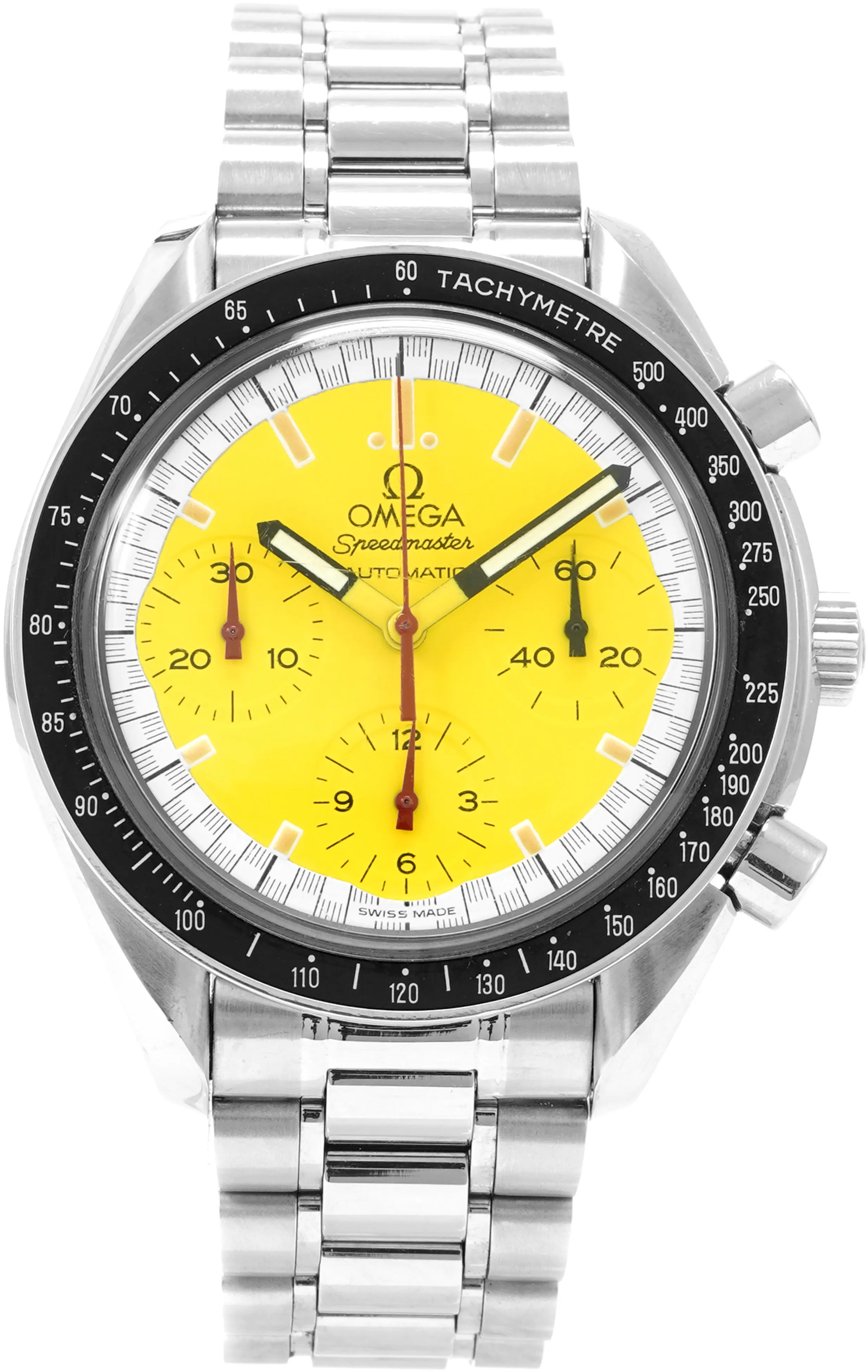 Omega Speedmaster Reduced 3510.12 39mm Stainless steel Yellow