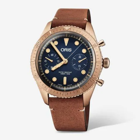 Oris Carl Brashear 01 771 7744 3185 43mm Bronze Blue