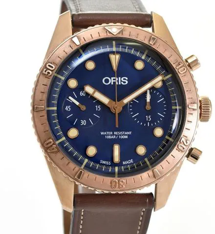 Oris Carl Brashear 43mm Bronze Blue