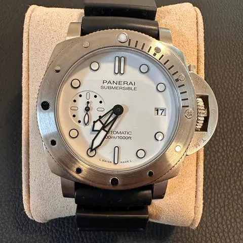 Panerai Submersible PAM02223 42mm Stainless steel White 7