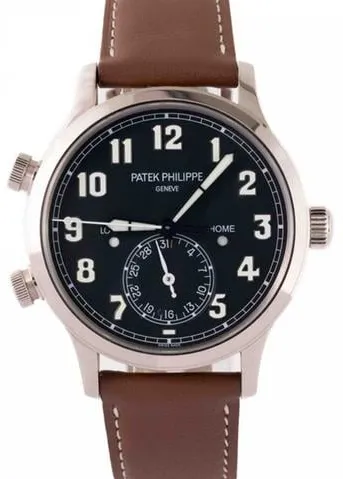 Patek Philippe Calatrava Pilot Travel Time 5524G-001 42mm White gold Blue