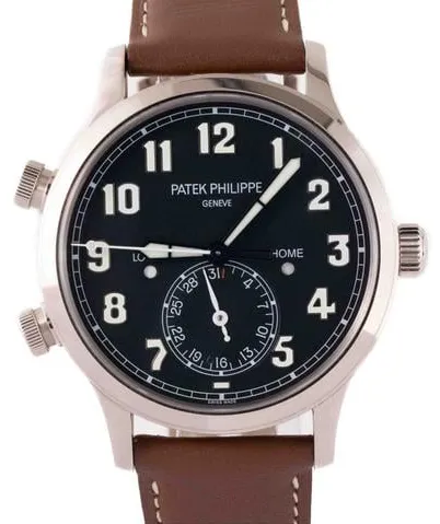 Patek Philippe Calatrava Pilot Travel Time 5524G-001 42mm White gold Blue 4