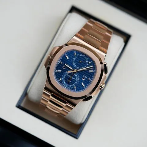 Patek Philippe Nautilus 5990/1R-001 40.5mm Rose gold Blue 8